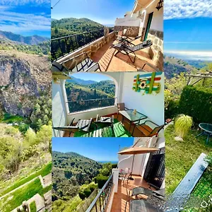 Axarquia , Frigiliana, Terraza Privada Con Vistas A La Montana Rio Y Al Mar Appartement